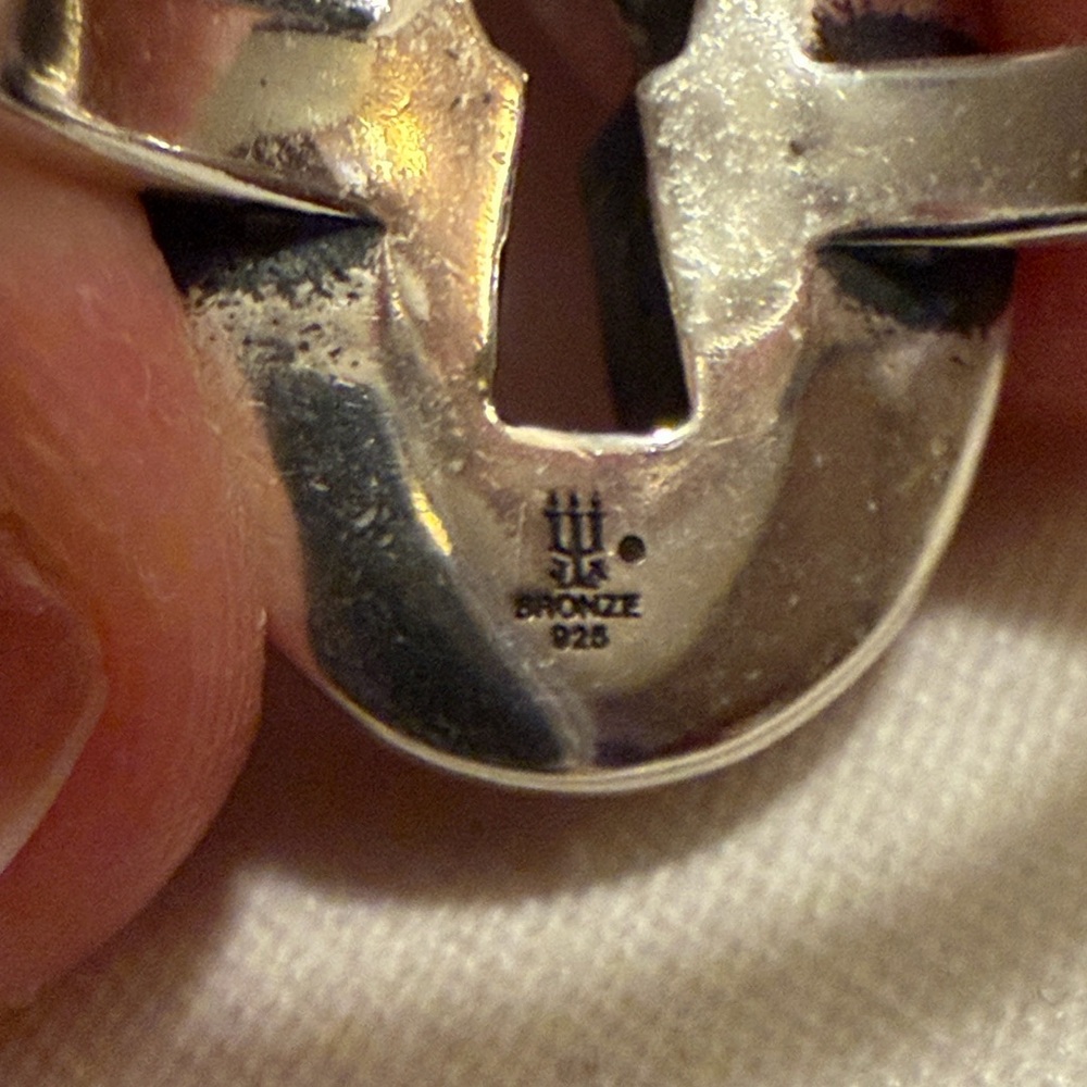 James Avery Retired Journey ring in sterling silver and bronze - Picture 3 of 6